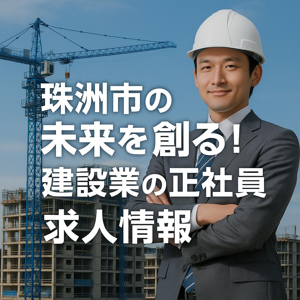 珠洲市の未来を創る！建設業の正社員求人情報