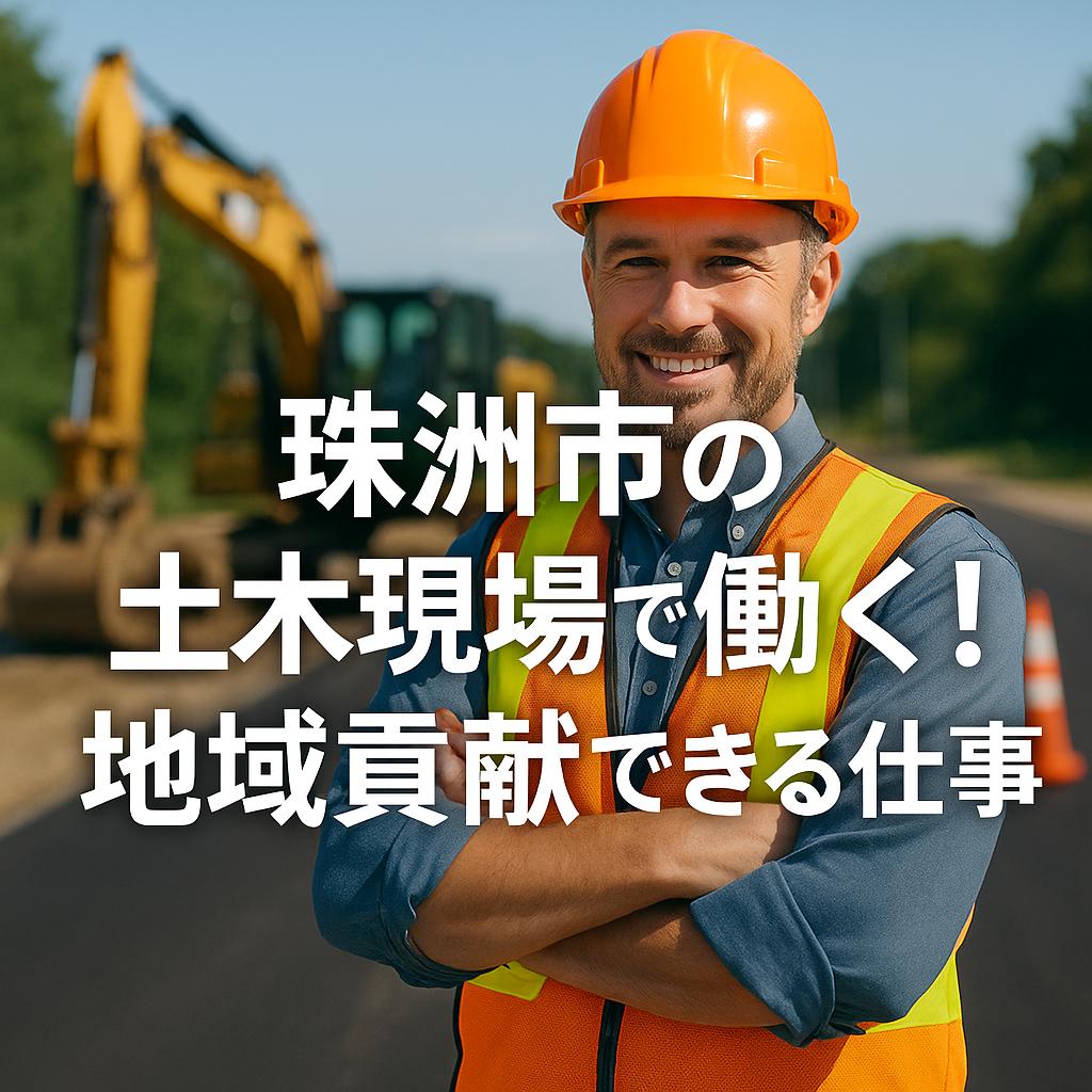珠洲市の土木現場で働く！地域貢献できる仕事